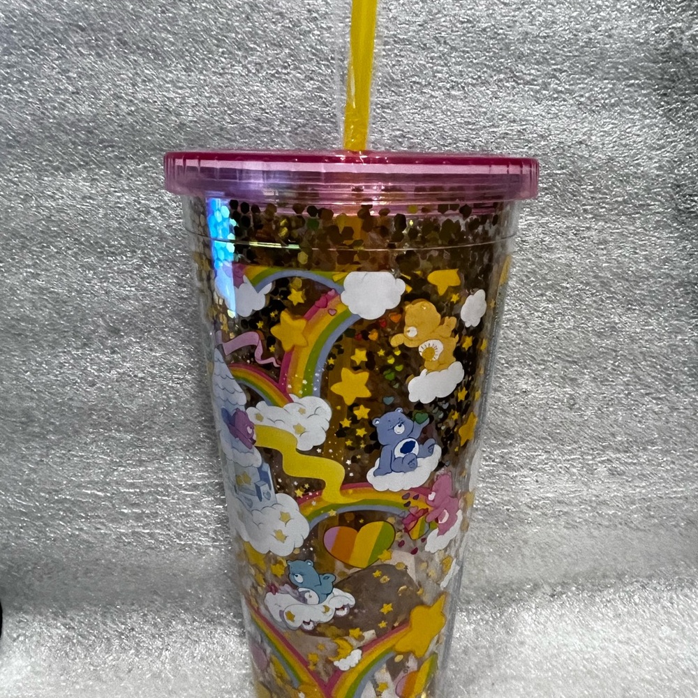 Colorful Party Tumbler with Straw